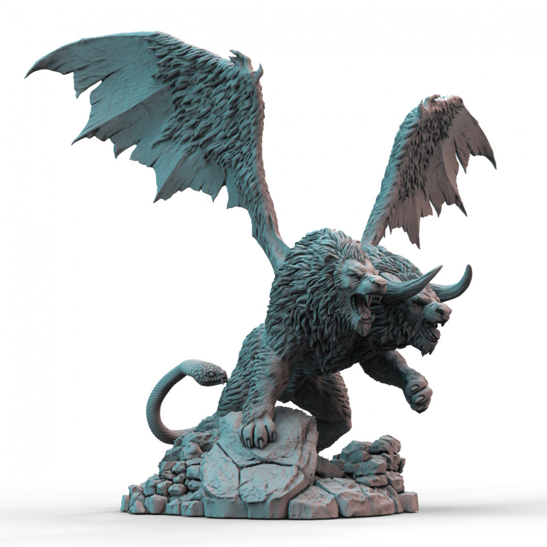 Chimera 3D Printed Resin Tabletop Model