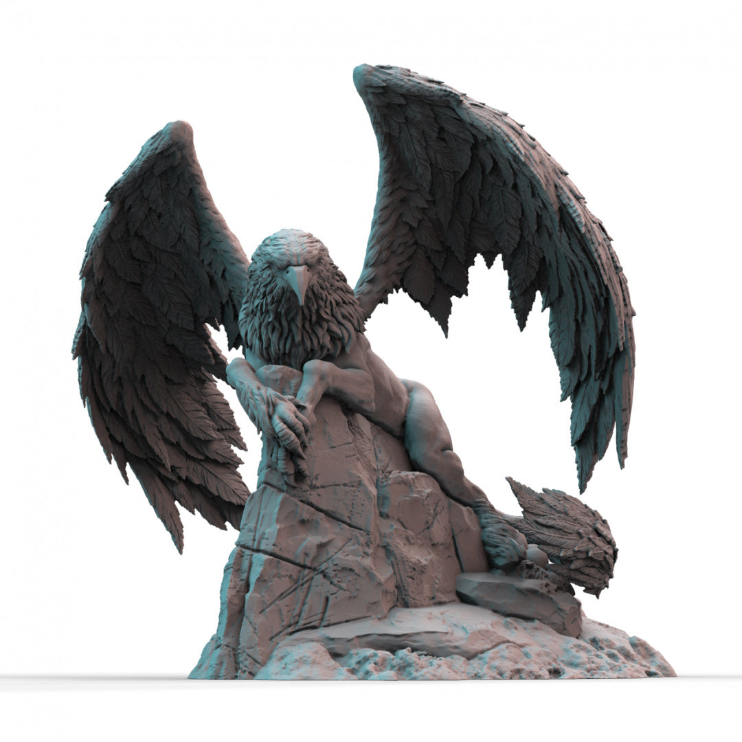 Hippogriff Tabletop Model 3D Printed Resin Tabletop Model