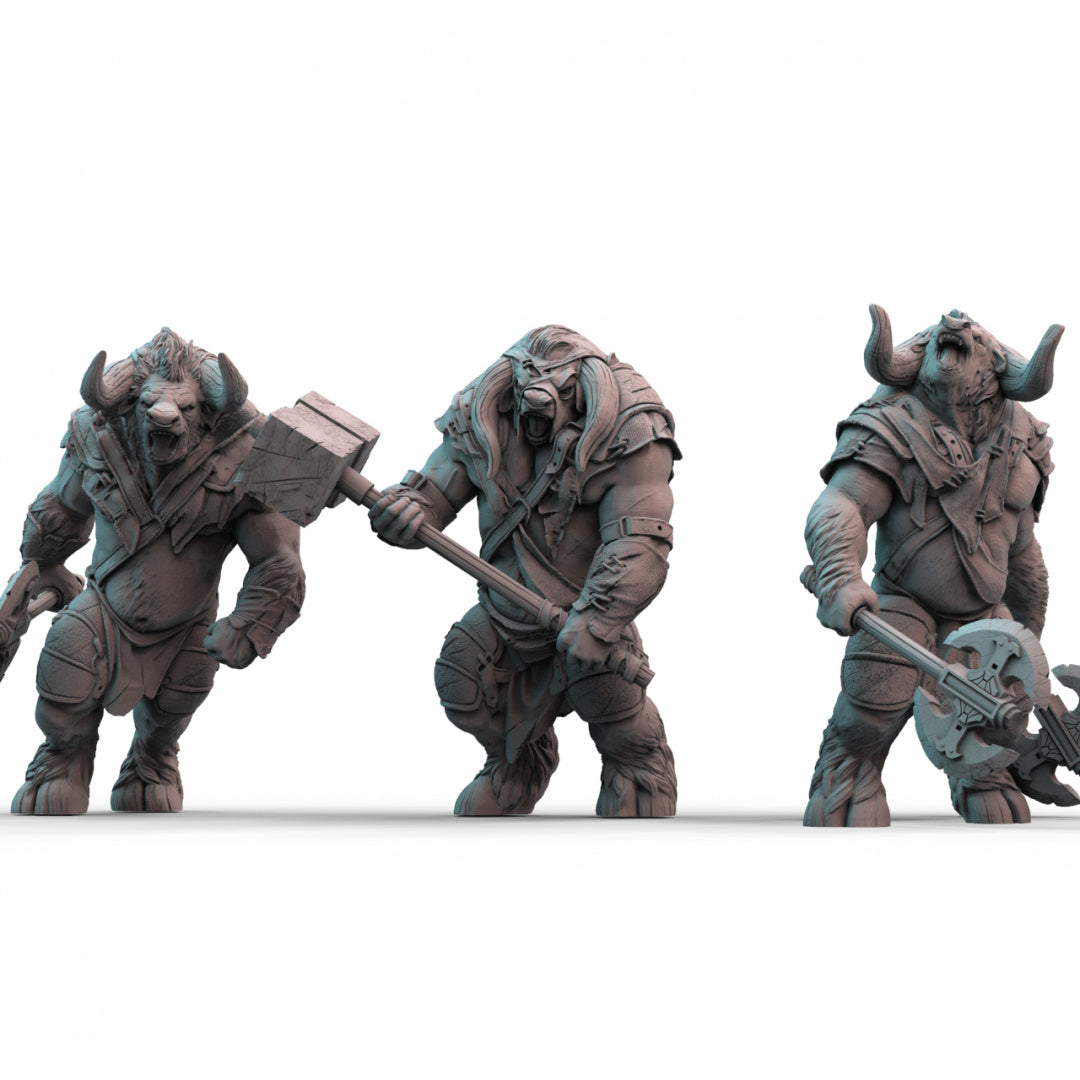 Minotaurs 3D Printed Resin Tabletop Models