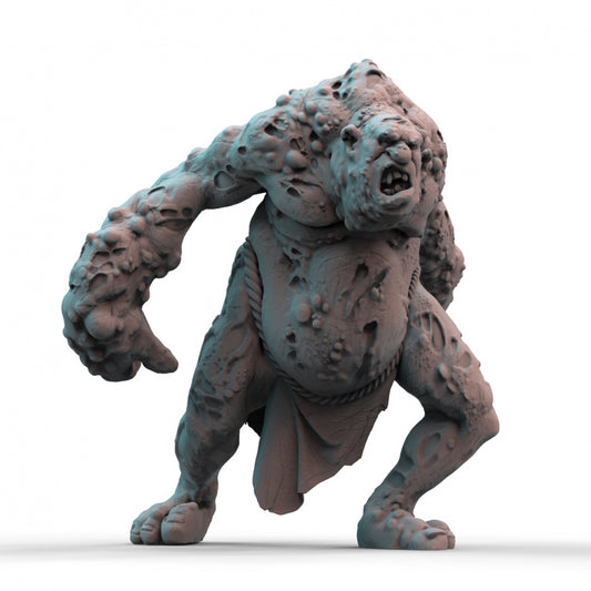 Plague Troll 3D Printed Resin Tabletop Model