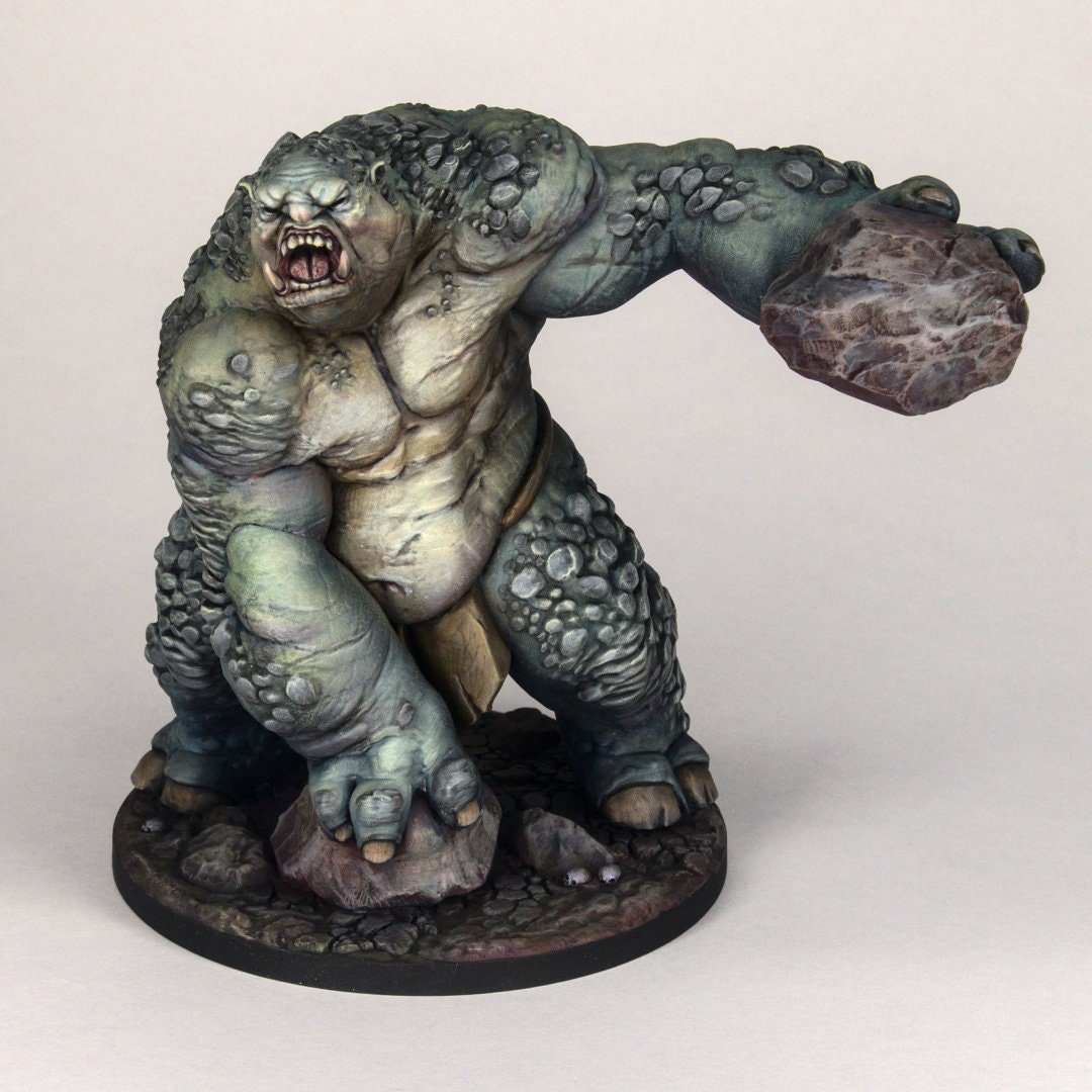 Mountain Troll 3D Printed Resin Tabletop Model