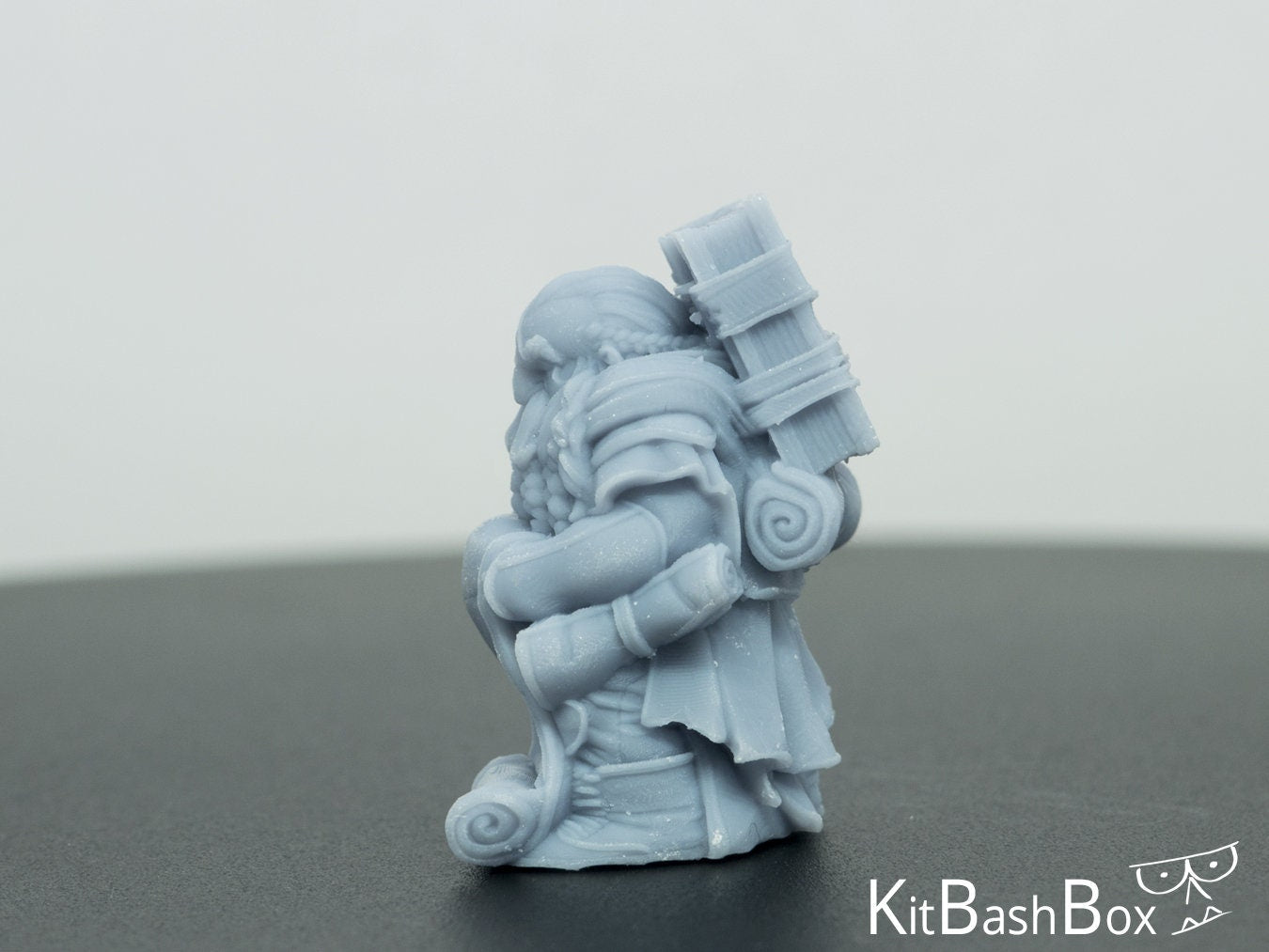 Dwarf Scribe Keeper of Chronicles 3D Resin Printed Tabletop Model