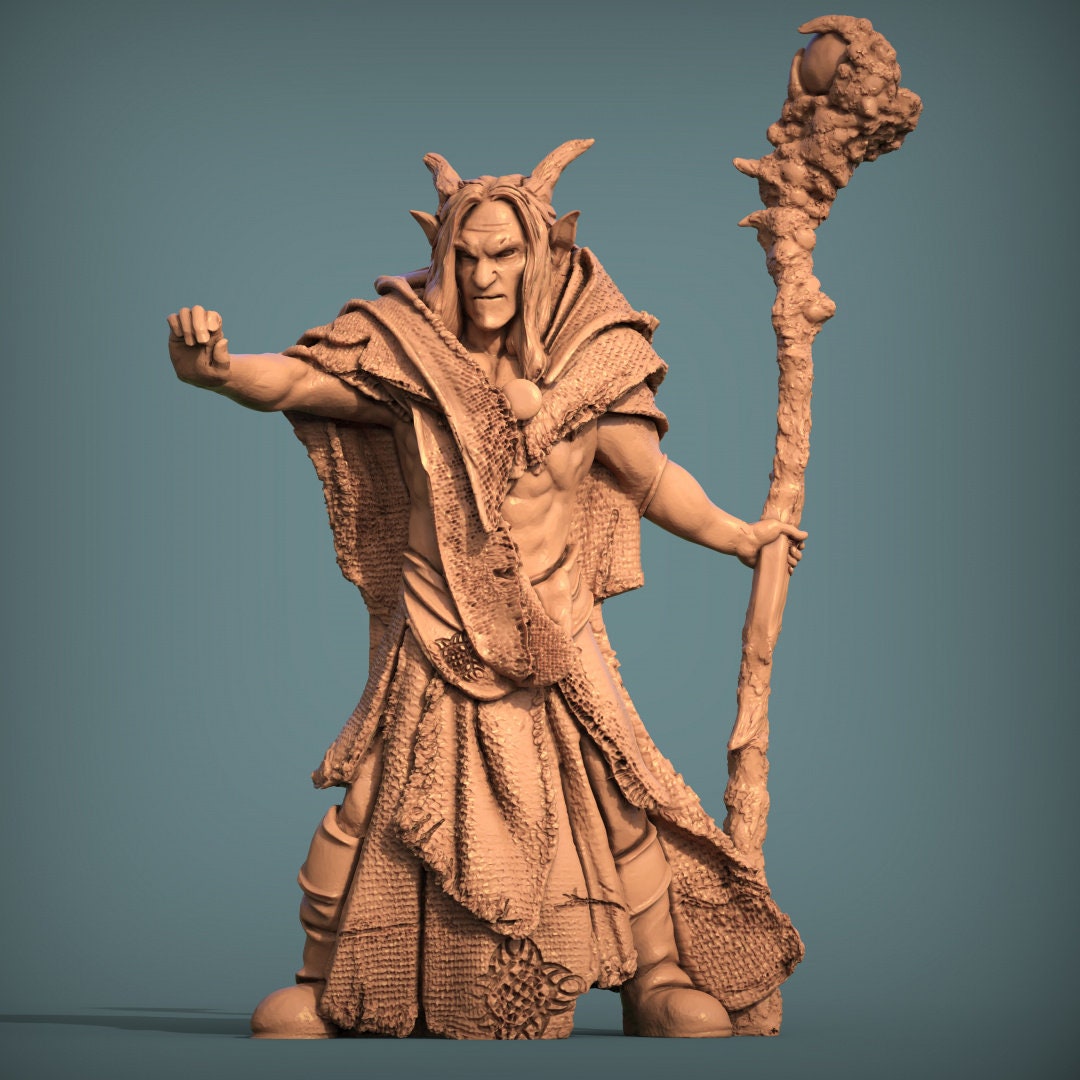 Arcane Elf Spellcaster Mystical 28mm Resin 3D Printed Tabletop Model