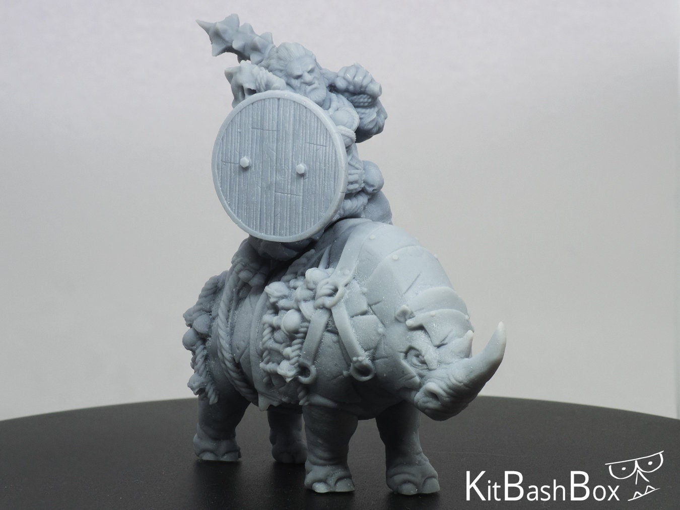 Ogre Rhino War Boss 3D Printed Resin Tabletop Models