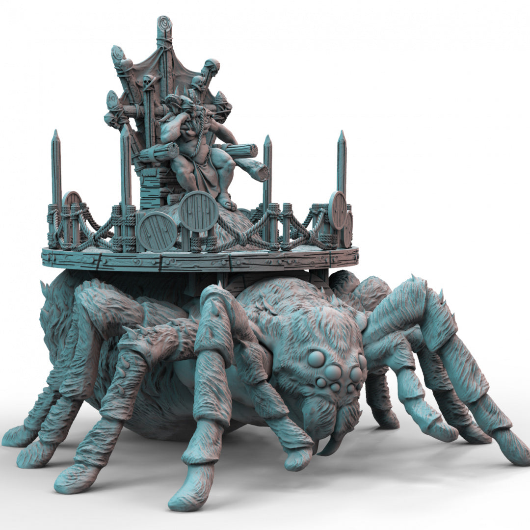 Goblin King Arachnid Mount 3D Printed Resin Tabletop Models