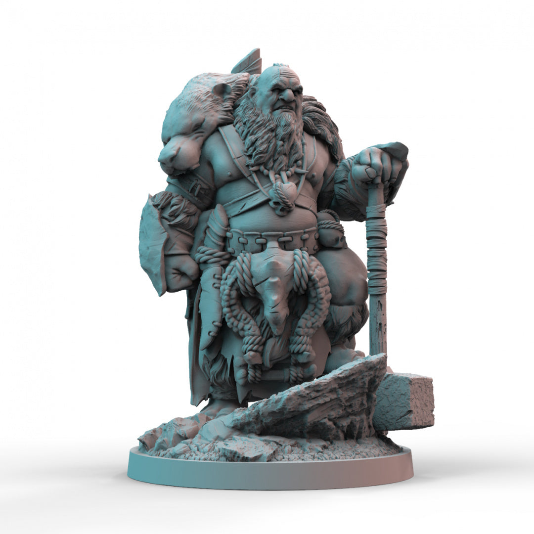Ogre King: 3D Printed Resin Tabletop Model