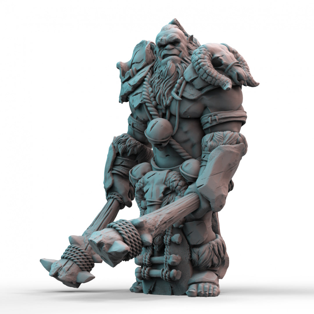 Orc War Chief 3D Printed Resin Tabletop Model