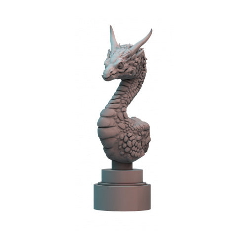 Adorable Dragonling Bust Charming 3D Printed Model