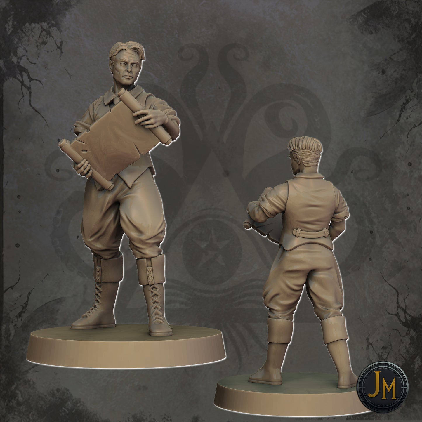 Veteran Explorer Male v2: 3D Resin printed Tabletop Model