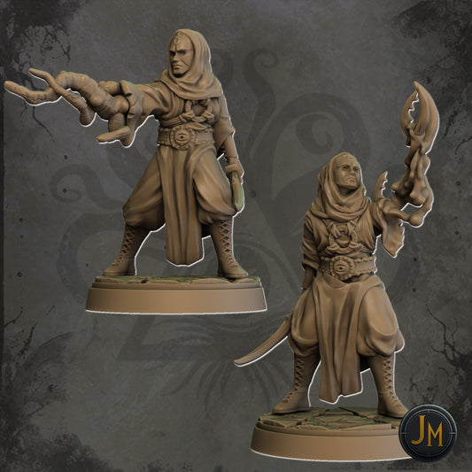 Possessed Cultists: 3D Resin printed Tabletop Models