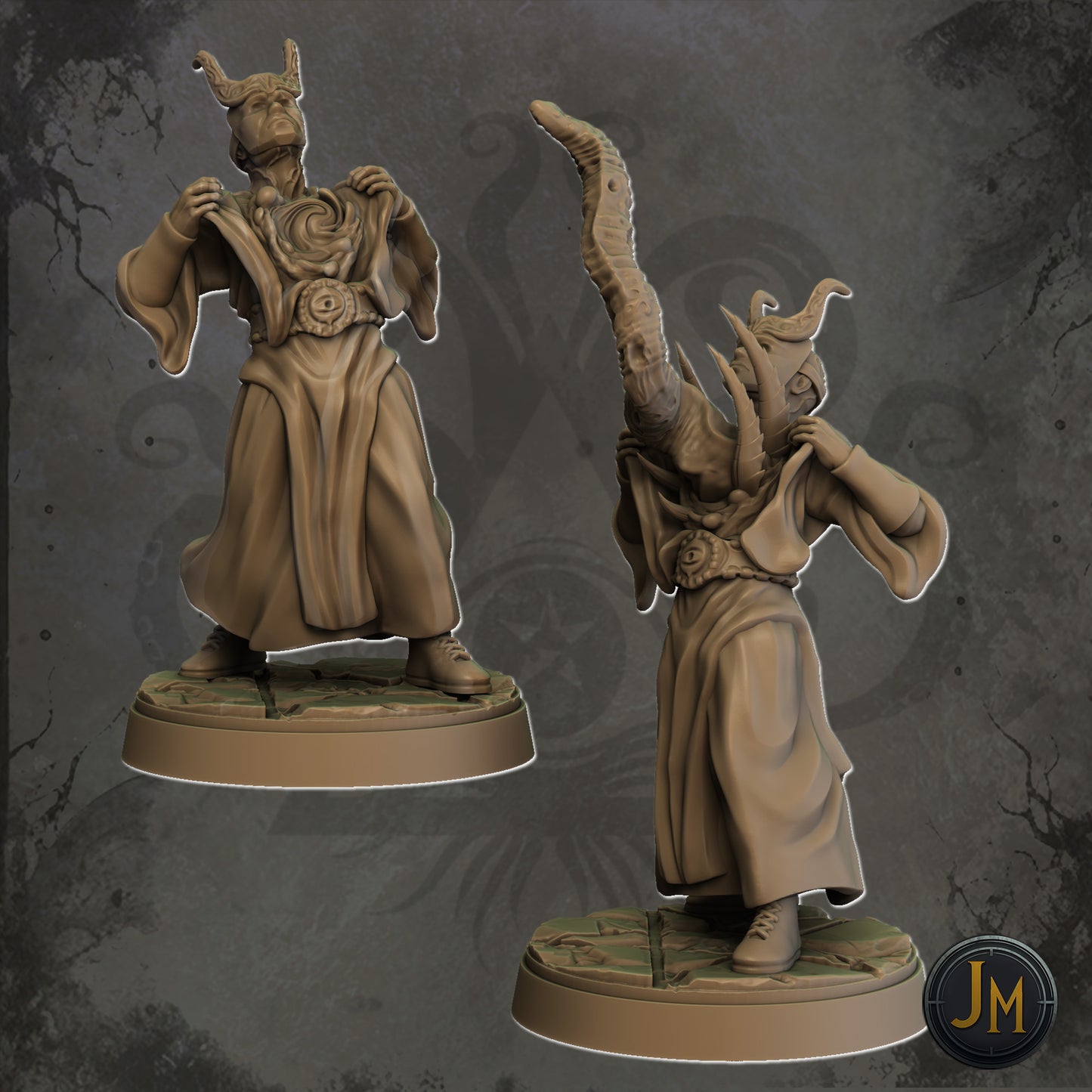 Possessed Cultist Leader: 3D Resin printed Tabletop Model