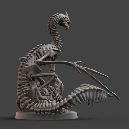 Dracolich Undead Dragon: 3D Printed Tabletop Model