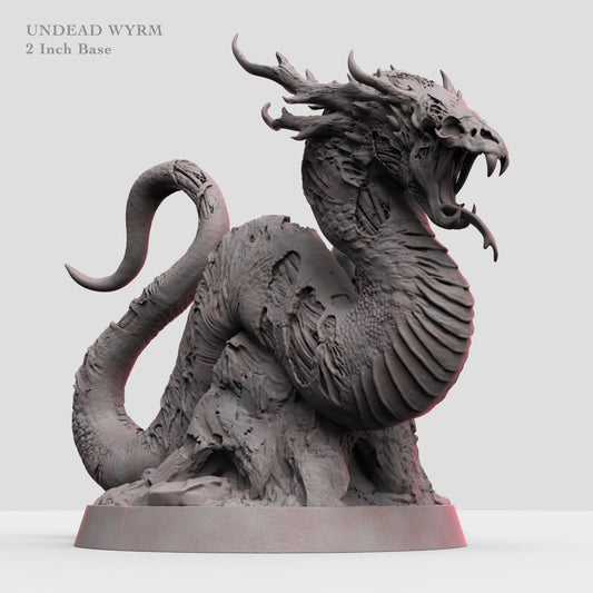 Undead Wyrm: 3D Printed Tabletop Model