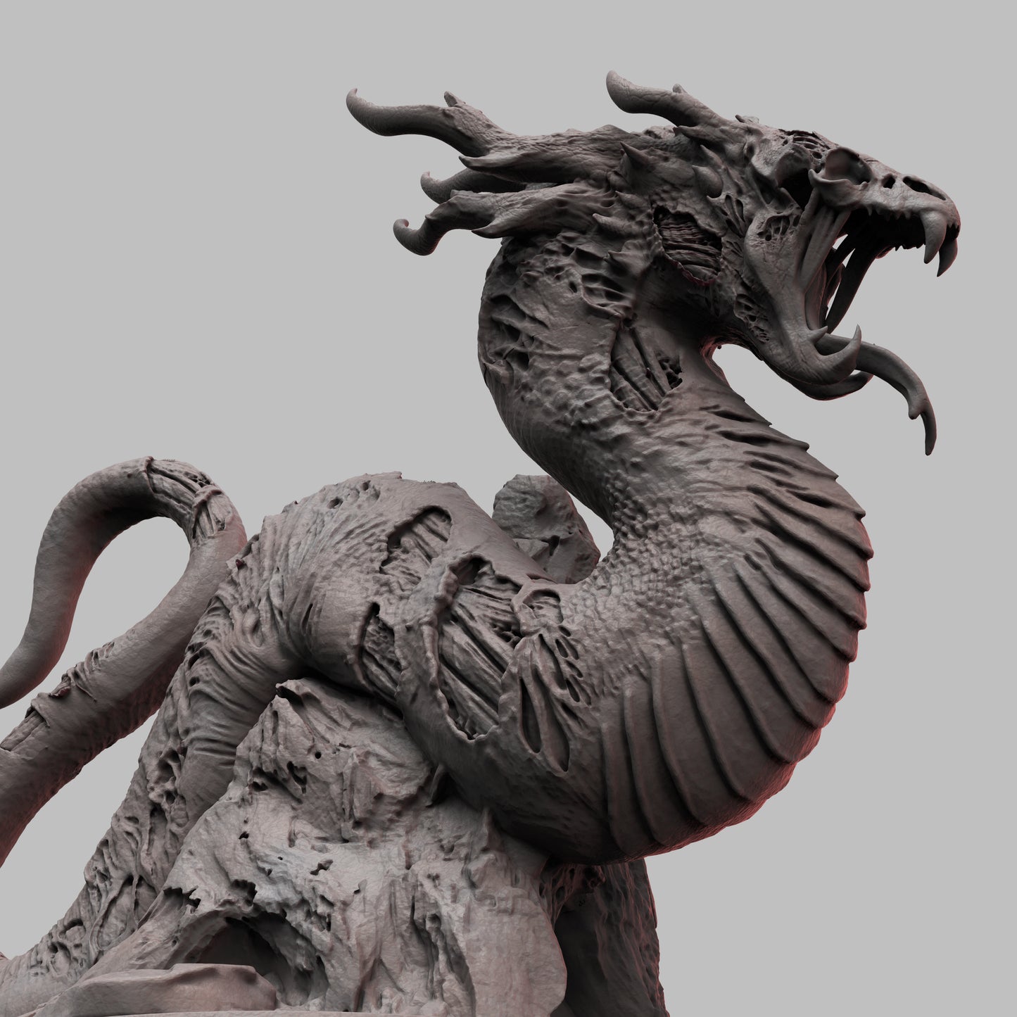 Undead Wyrm: 3D Printed Tabletop Model