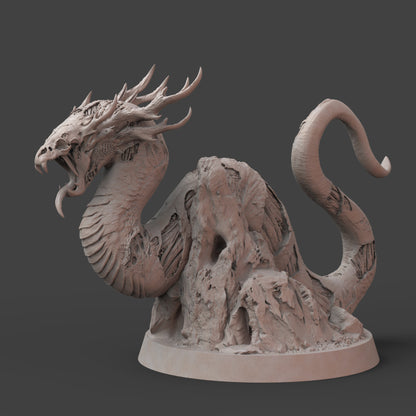 Undead Wyrm: 3D Printed Tabletop Model