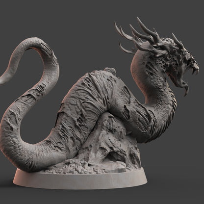 Undead Wyrm: 3D Printed Tabletop Model