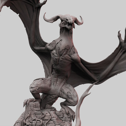 Undead Wyvern: 3D Printed Tabletop Model