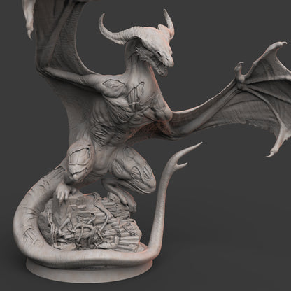 Undead Wyvern: 3D Printed Tabletop Model