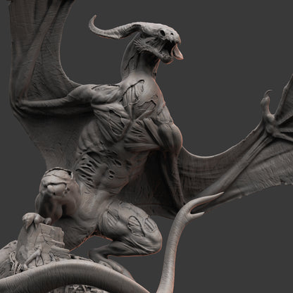 Undead Wyvern: 3D Printed Tabletop Model