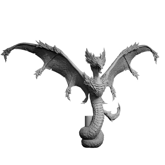 Amphitere Dragon Tabletop Model 3D Printed Tabletop Model