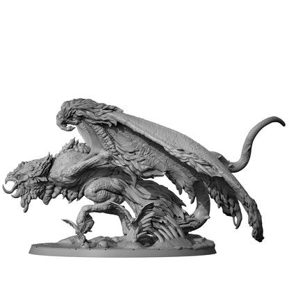 Cockatrice Dragon 3D Printed Tabletop Model