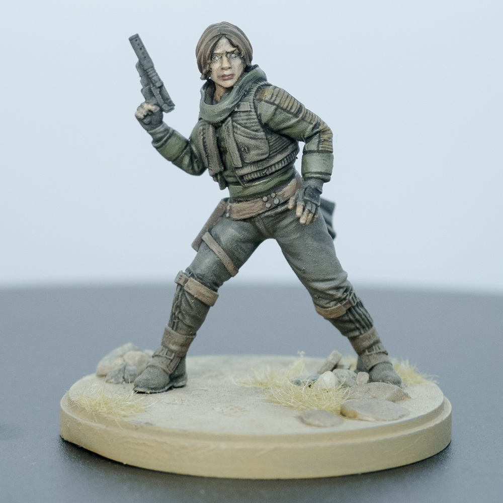 Cassian Andor with Jyn Erso Shatterpoint Scale - Painted and tabletop ready!