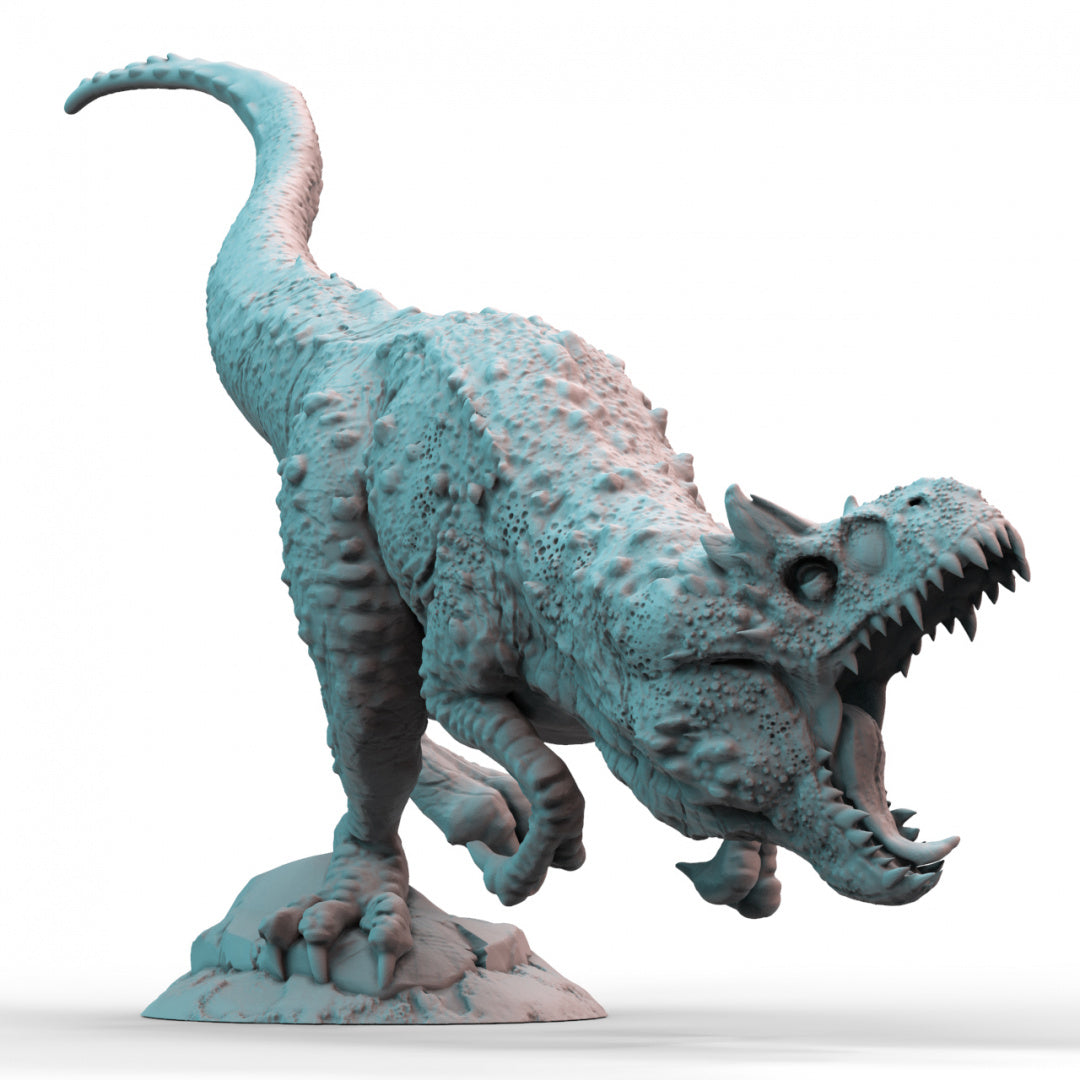 Lizardmen Carnotaurus 3D Printed Resin Tabletop Model