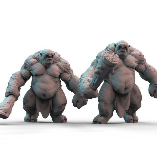 Cave Trolls 3D Printed Resin Tabletop Models