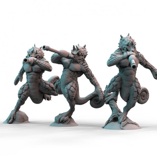Lizardmen Chameleon Warriors 3D Printed Resin Tabletop Models