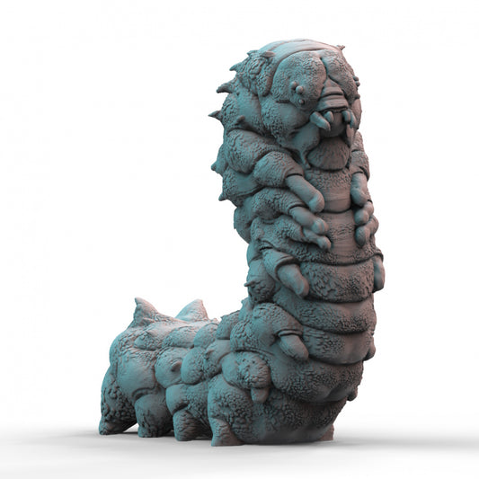 Giant Caterpillar in 28mm Resin 3D Printed Model for your Tabletop Games