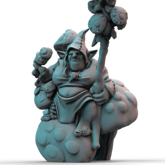 Goblin Female Shaman 3D Printed Resin Tabletop Model