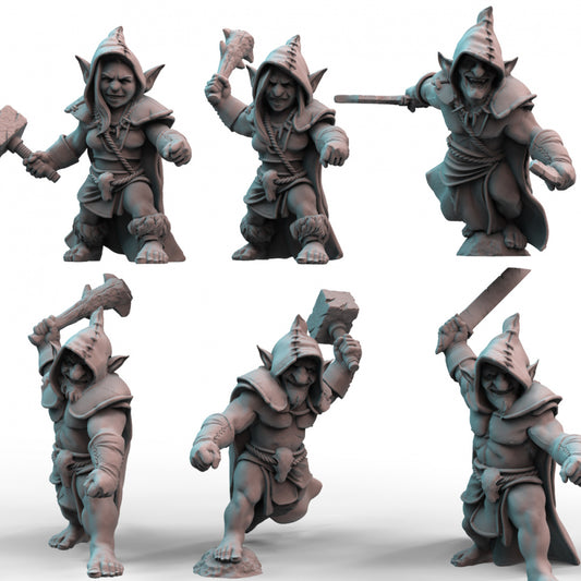 Goblin Warriors Resin 3D Printed Tabletop Models