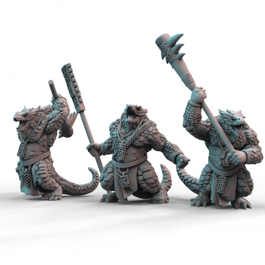 Lizardmen Brutes 3D Printed Resin Tabletop Models
