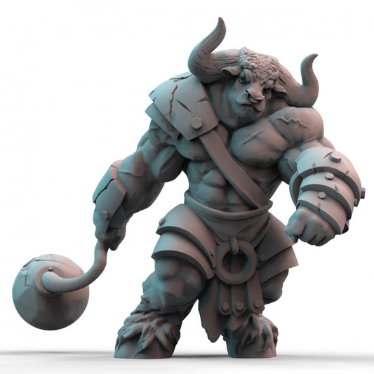 Minotaur Brute: 3D Printed Resin Tabletop Model