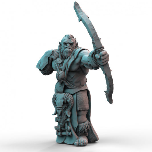 Orc Archer 3D Printed Resin Tabletop Model