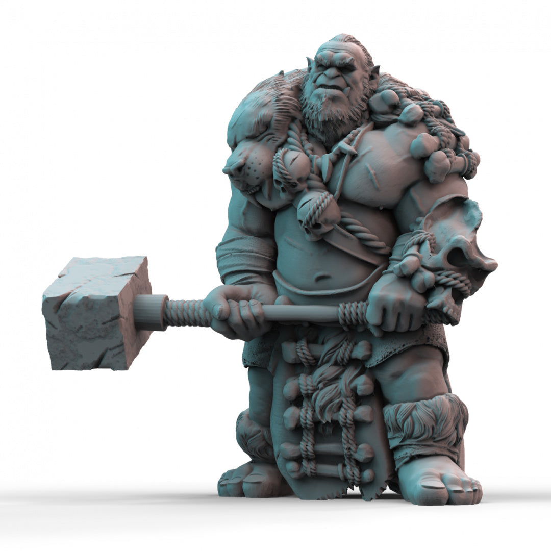 Orc Brute 3D Printed Resin Tabletop Model