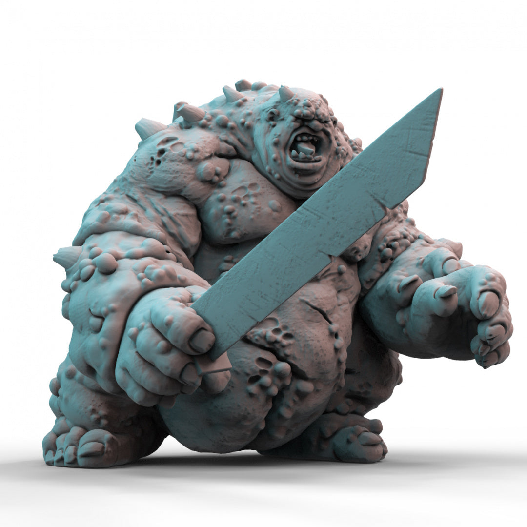 Plague Ogre King Model 3D Printed Resin Tabletop Model
