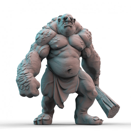 Stone Troll 3D Printed Resin Tabletop Model
