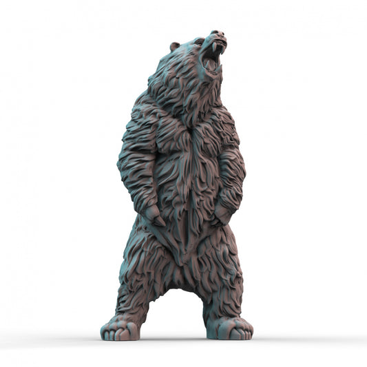 War Bear: Ferocious Companion for Fantasy Battles 3D Printed Tabletop model