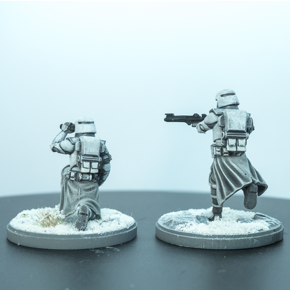 Snow Troopers Shatterpoint Scale - Painted and tabletop ready!