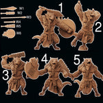 Load image into Gallery viewer, Lizardmen Infantry Resin 3D Printed 32mm
