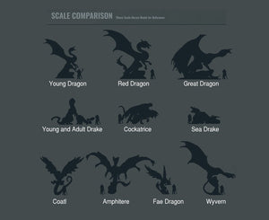 Sea Drake Tabletop Dragon Model from Print My Minis