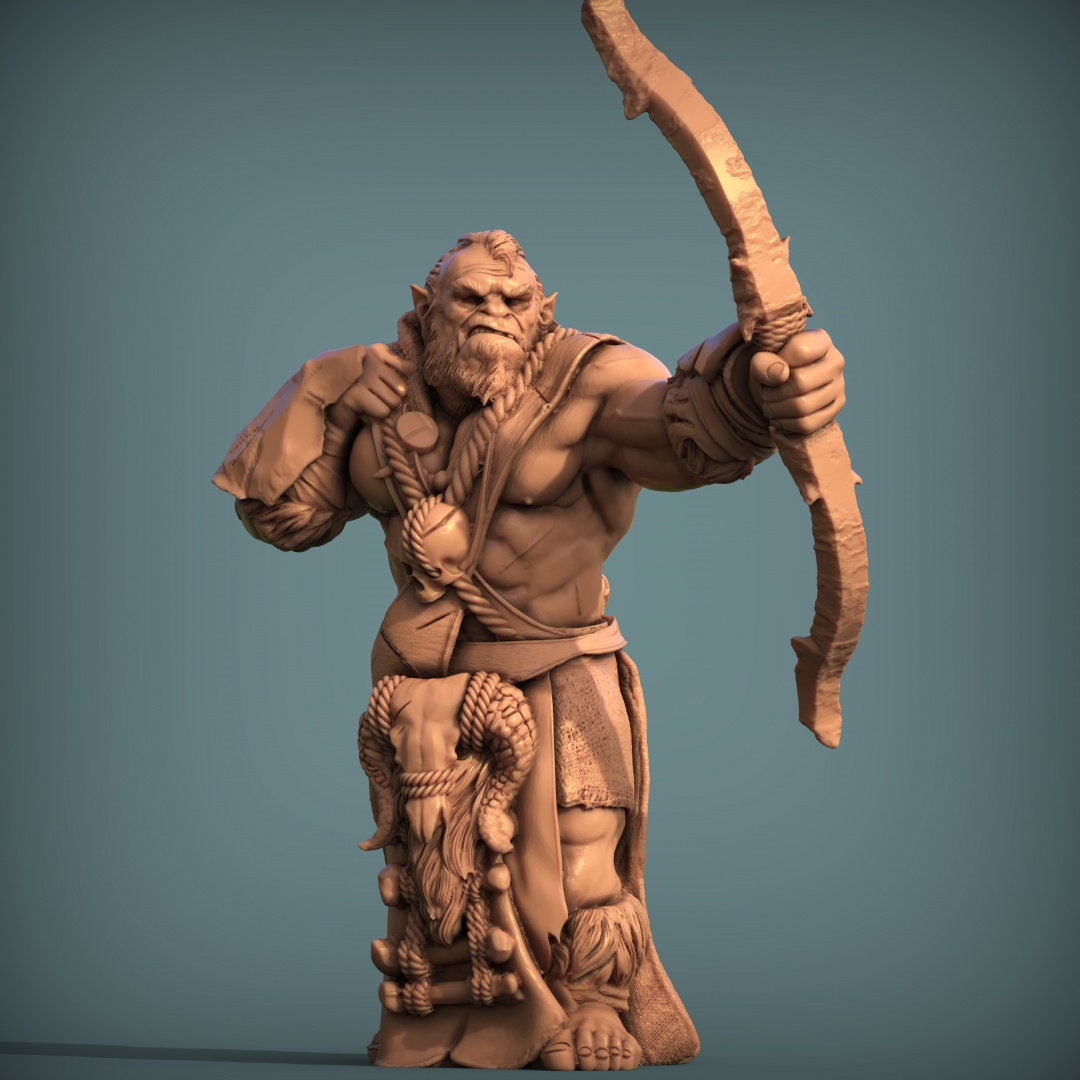 Orc Archer Tabletop Models from Print My Minis