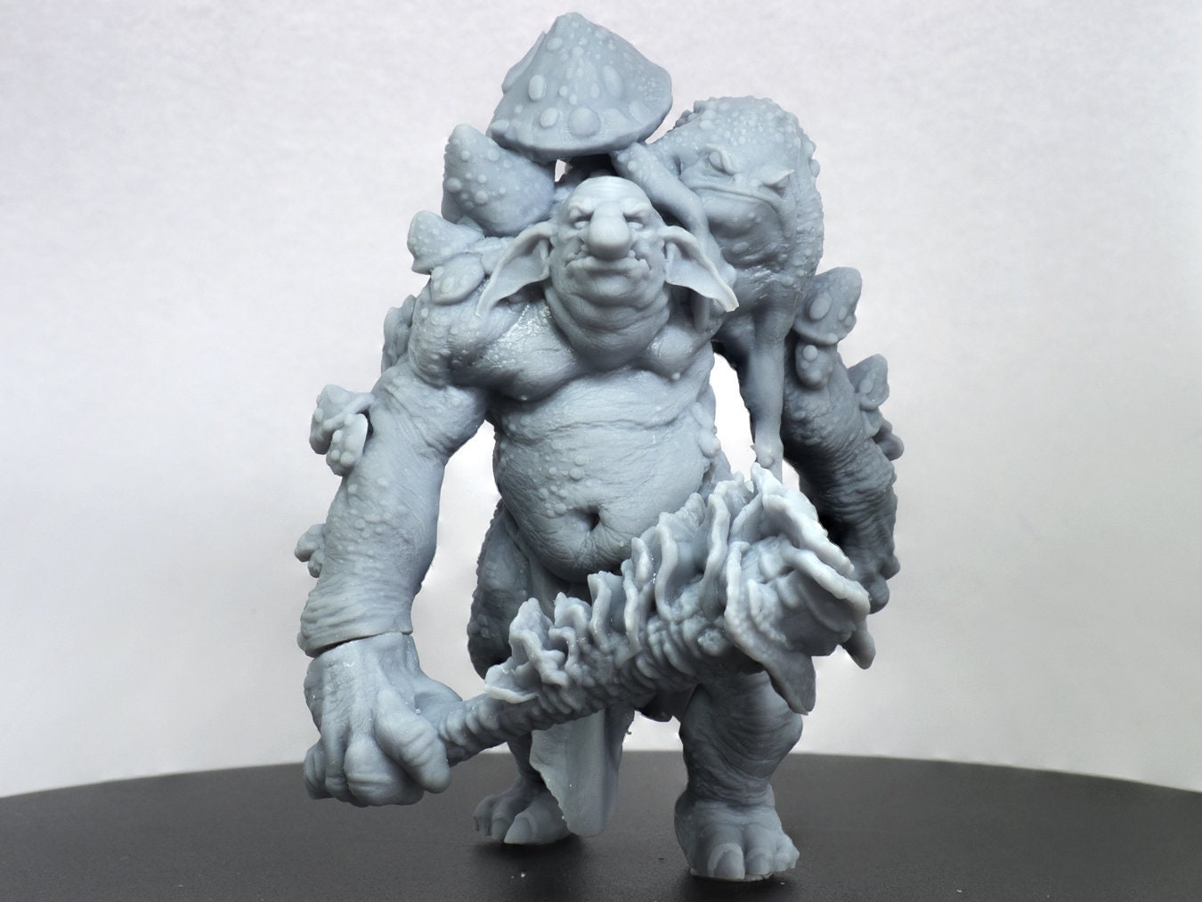 Goblin Fungal Troll Resin 3D Printed Tabletop Model