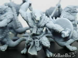 Lizardmen Infantry Resin 3D Printed 32mm